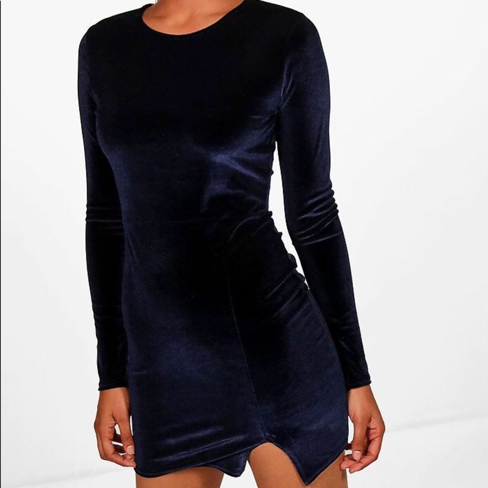 NWT Blue Velvet Dress
